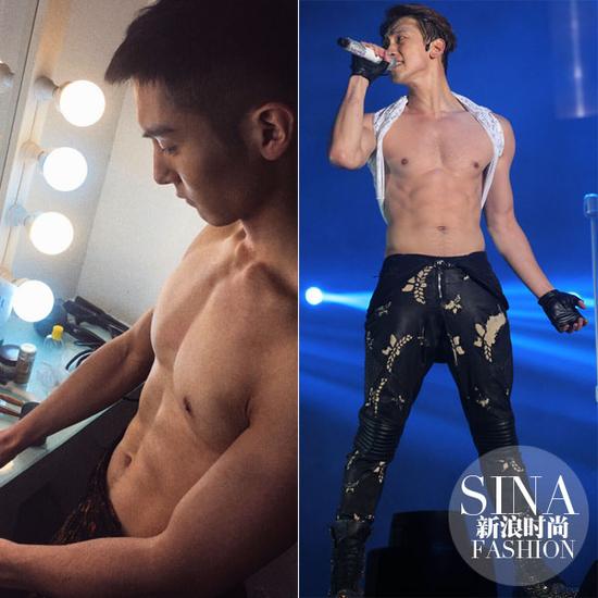 盛一倫、Rain大膽露肉