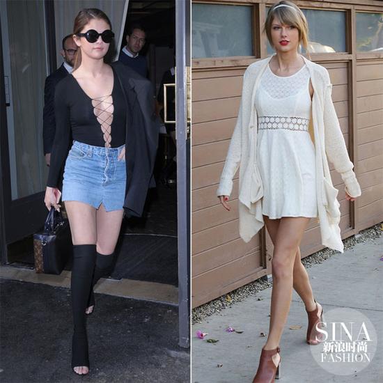 賽琳娜、霉霉示范魚嘴鞋