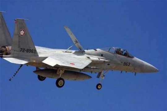 資料圖：日本自衛(wèi)隊F-15戰(zhàn)斗機(jī)。
