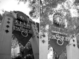 臺州溫嶺版“天上人間”（左）和北京版“天上人間”（右）相比，連店標都一模一樣