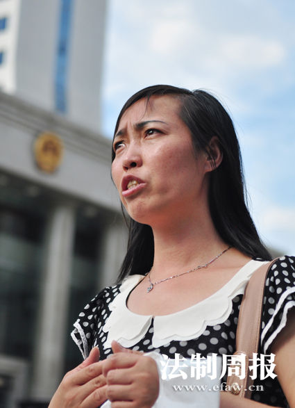 7月2日，唐慧在湖南省高院接受媒體采訪