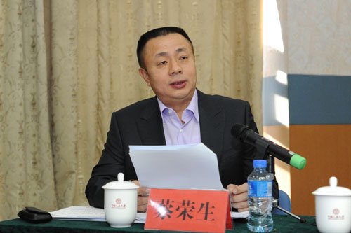 蔡榮生正在發(fā)言。資料圖片