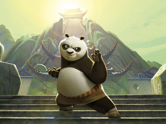 資料圖:《功夫熊貓》中的阿寶 資料圖:《功夫熊貓》中的阿寶