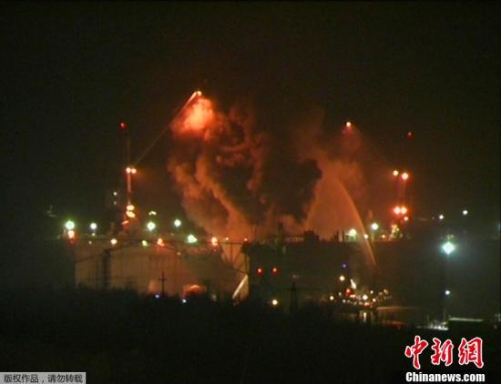 資料圖：2011年12月29日晚間，俄羅斯摩爾曼斯克州一艘名為“葉卡捷琳堡”號的核潛艇起火。