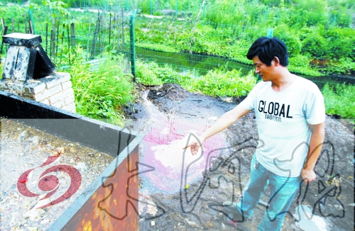 煉油點將骯臟、臭氣熏人的廢水直接排入溝渠。