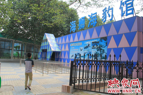 因?yàn)槭侵芤?，鄭州市?dòng)物園海洋館的游客并不多。