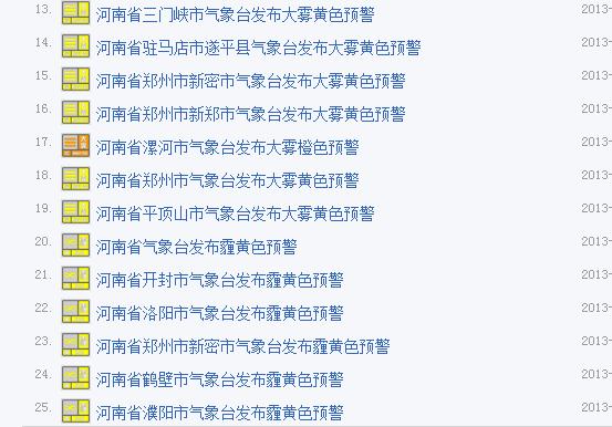 河南19市縣發(fā)布大霧預警 18日南部霧霾或將加重