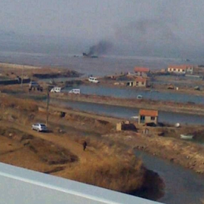 我軍戰(zhàn)機(jī)在墜毀現(xiàn)場