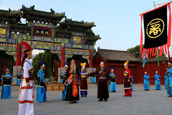 湯陰岳飛廟羑里城再現(xiàn)“宋代民俗”“商周風情”