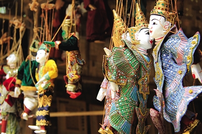 曼德勒的木偶。圖/顧樂曉