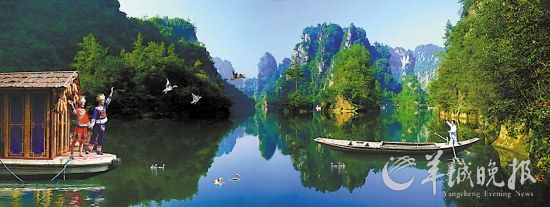 　　寶峰湖集山水于一體,融民俗風情于一身。