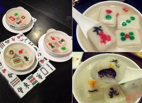 來碗清一色！火鍋店推出創(chuàng)意麻將湯圓