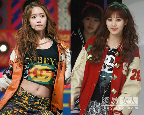 少女時代演繹新棒球衫高分穿搭 少女時代演繹新棒球衫高分穿搭