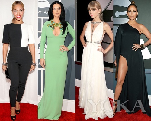 碧昂斯、凱蒂·佩里、泰勒·史薇芙特、珍妮弗·洛佩茲