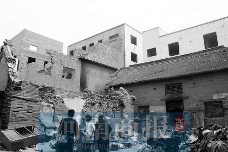 孫莊村清代古宅面臨拆遷。對拆遷者來說，也許它的名氣不值一提 記者 張郁/攝