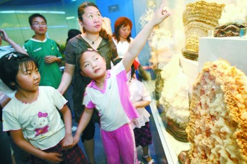 哇，地質(zhì)博物館里好多沒見過的啊！