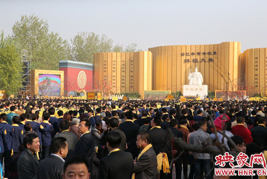 拜祖大典會場。映象網(wǎng)記者 邵恰 攝