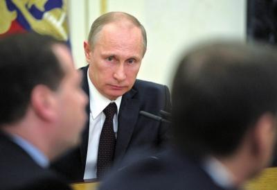 ▲3月21日，在俄羅斯首都莫斯科克里姆林宮，俄羅斯總統(tǒng)普京出席聯(lián)邦安全委員會(huì)會(huì)議。