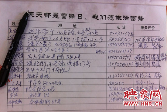 店內(nèi)登記本上大多都是顧客留下的“好評” 店內(nèi)登記本上大多都是顧客留下的“好評”