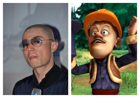 霍建華撞臉光頭強 這畫風差別有點大！（組圖）