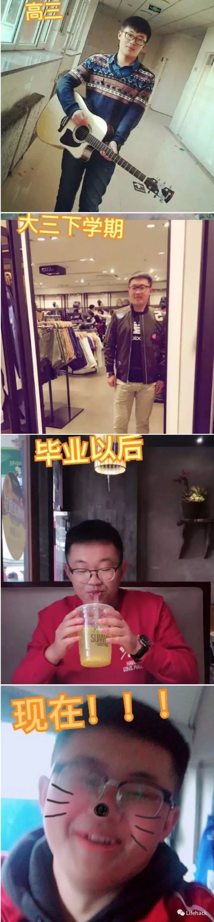 長胖20斤，臉型怎么變？這些例子看完扎心了！