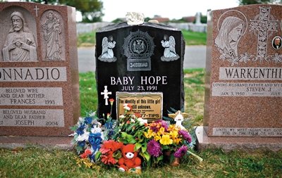 “希望寶寶”的墓碑。