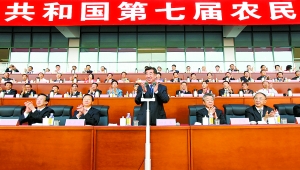 月16日，第七屆全國農民運動會開幕式在南陽市體育場隆重舉行