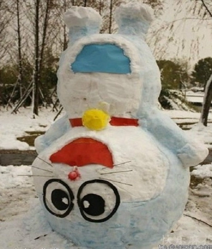 創(chuàng)意十足！日系列卡通雪人走紅
