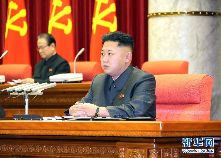 12月8日，在朝鮮平壤，朝鮮勞動黨第一書記金正恩出席并指導(dǎo)朝鮮勞動黨中央政治局?jǐn)U大會議。