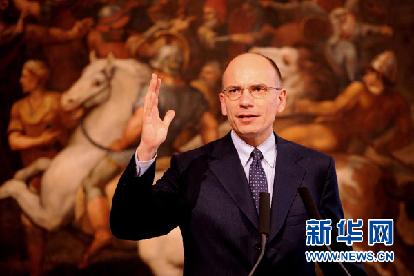  2月13日，意大利政府總理恩里科·萊塔宣布辭職。