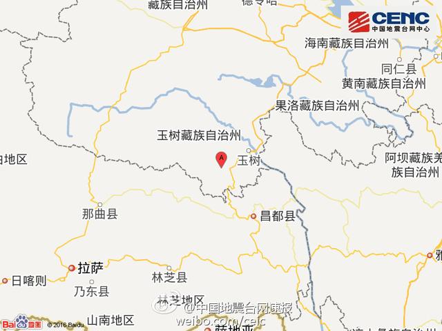 青海玉樹(shù)州發(fā)生4.6級(jí)左右地震