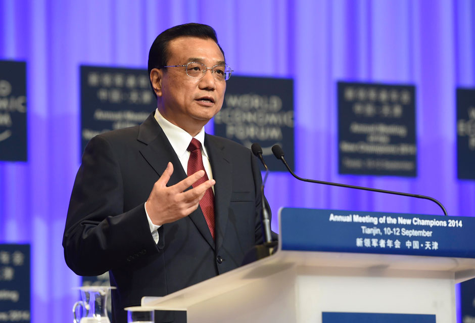 李克強(qiáng)總理出席夏季達(dá)沃斯論壇并發(fā)表開(kāi)幕式致辭。