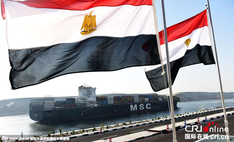 埃及伊斯梅利亞，埃及為新蘇伊士運河的開通舉行盛大的慶祝儀式。 圖片來源:CFP