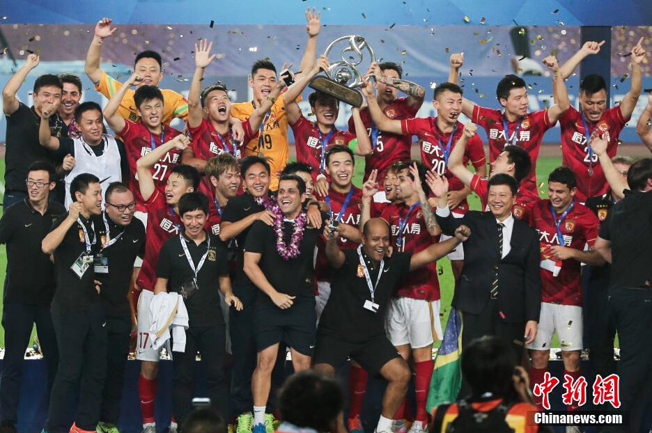 恒大隊(duì)主場1球獲勝，三年內(nèi)第二次獲得亞冠冠軍。
