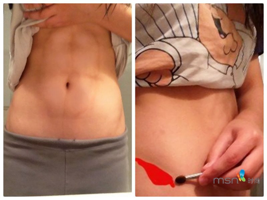 蔡依林 你的馬甲線“脫妝”了！