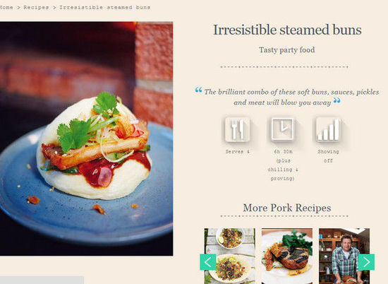 英國名廚奧利弗惹議，將臺灣刈包說成韓國街頭小吃，引發(fā)網(wǎng)友紛紛在下面留言抗議。（圖／翻攝自jamieoliver.com）