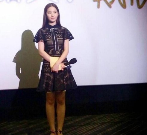 劉亦菲在活動(dòng)現(xiàn)場(chǎng)