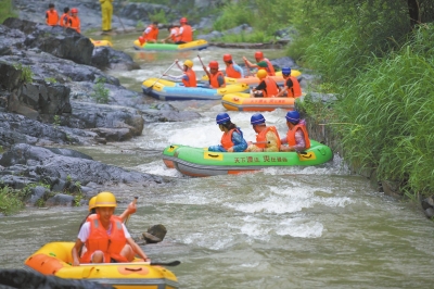 七夕節(jié)，豫西大峽谷設(shè)“情侶漂流通道”