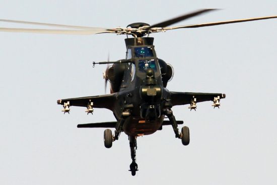 資料圖：解放軍武直-10攻擊直升機(jī)。