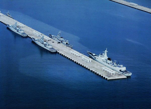資料圖：三亞軍港。