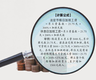 2014年五一加班工資怎么計算？