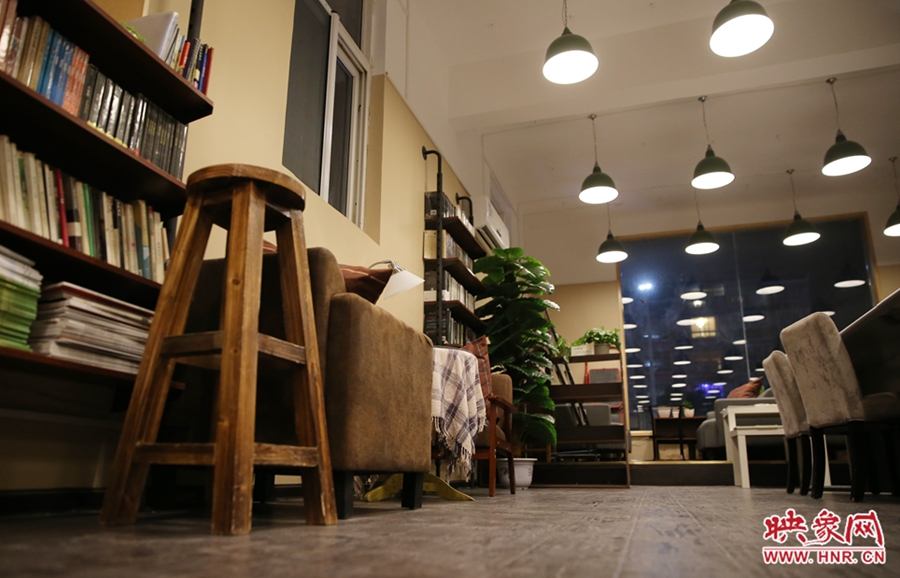 書店內(nèi)的裝飾。