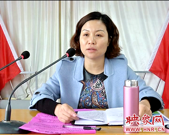 彭橋鄉(xiāng)黨委書(shū)記劉嬡玲講話(huà)