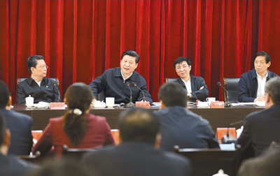 3月18日，習(xí)近平聽(tīng)取蘭考縣教育實(shí)踐活動(dòng)情況匯報(bào)，并發(fā)表重要講話。